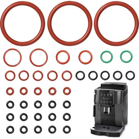 Lot de 39 joints toriques, kit d'entretien compatible avec les machines à café ESAM/ECAM/ETAM, pour infuseur, bloc thermique, mousseur à lait (1/5)