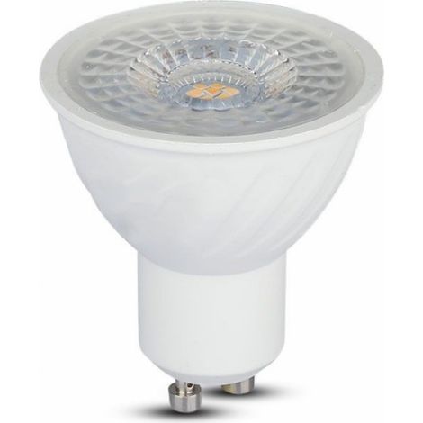 LAMPADINA LED GU10 6W FARETTO SPOTLIGHT SMD CHIP SAMSUNG DIMMERABILE V-TAC VT-247D Bianco Naturale