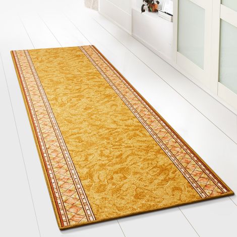Teppich-Läufer auf Maß gekettelt Rügen beige 80 x 200 cm