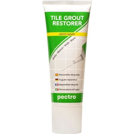 Riparatore di giunti per piastrelle - PECTRO - 400g - Pronto all'uso - Sbiancante - Tubo ermetico