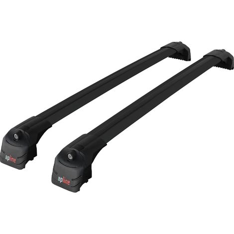 Compatible avec Audi Q7 (4M) 2015-2026 ACE-2 Modèle Barres de Toit Railing Porte-Bagages de Voiture Aluminium Noir 2 Barres (1/5)