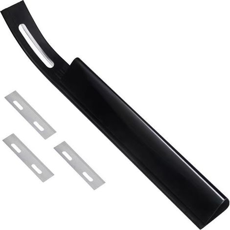 Lntyq Couteau de Ski en Cuir avec 3 pièces Amovibles pour Accessoires Faits à la Main Couteau a parer Cuir chanfrein de sécurité en Cuir
