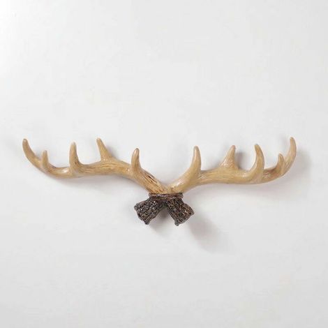 Ahlsen Kreative Wanddekoration Hirschgeweih Haken Home Persönlichkeit Hirschkopf Wandbehang Haken Garderobe (1/5)