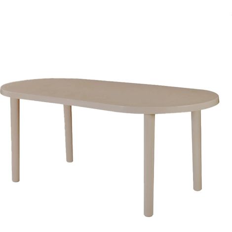 Gartentisch Garbar olot oval recycelt 180x90 cm