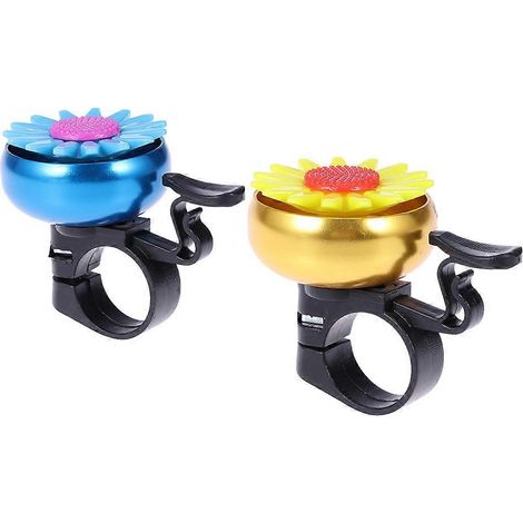 Sonnette de vélo en forme de tournesol pour enfants, lot de 4. (1/5)