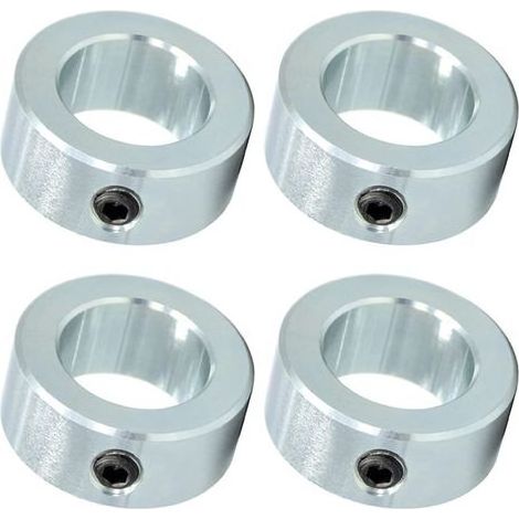 Set di 4 fermi di profondità, 20 mm, per ruote di carrelli a mano (1/5)