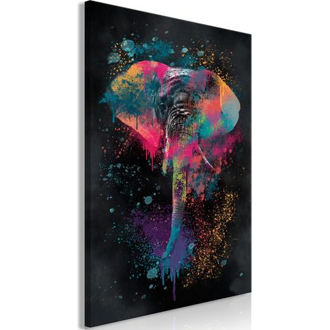 Tableau Safari Coloré Vertical - 80 x 120 cm (1/4)