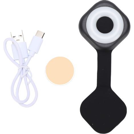GARRYFIZH Lampe Badge Aimantée 6 Niveaux, Infirmière, Noir, Clip Nuit (1/5)
