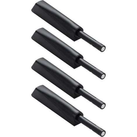 Set aus 4 Schranktürbeschlägen mit automatischem Rückprallschutz für drucklose Türschließer, kompatibel mit Badezimmerschränken. (1/4)