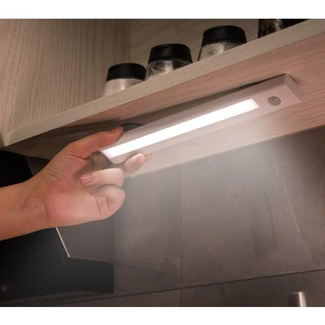 Bande lumineuse LED blanche avec détecteur de mouvement (lot de 3) (1/5)
