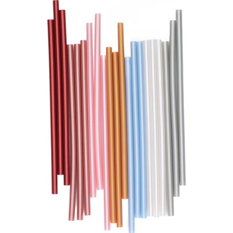 Bâtons de colle chaude 21 pièces 7x200mm, adhérence forte, non toxique, écologique, usage polyvalent pour pistolet à colle et projets DIY. (1/5)