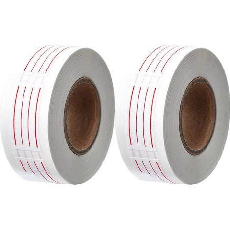 Lot de 2 rubans correcteurs à rayures, style quadrillé, pour le bureau (anglais) (1/5)