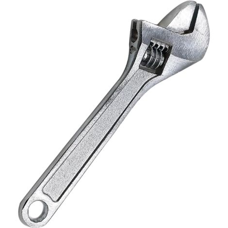 Mini Clé à Cliquet Réglable 100mm, Outil Manuel en Métal Argenté Protection Antirouille, Format Compact pour Boîte à Outils et Voiture, Design Pratique et Esthétique (1/5)