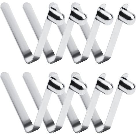 Clips de resorte de 8 piezas, clips de resorte de kayak de 8 mm, resorte de botón pulsador de acero inoxidable para poste de tienda de campaña con remo para acampar (1/4)