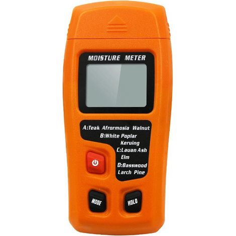 Humidimètre Bois Mesureur Numérique d'Humidité Instrument de Test d'Humidité de Bois Testeur Détecteur Outil Mesurer Teneur d'Humidité pour Mur Papier Carton Bois de Chauffage Plâtre