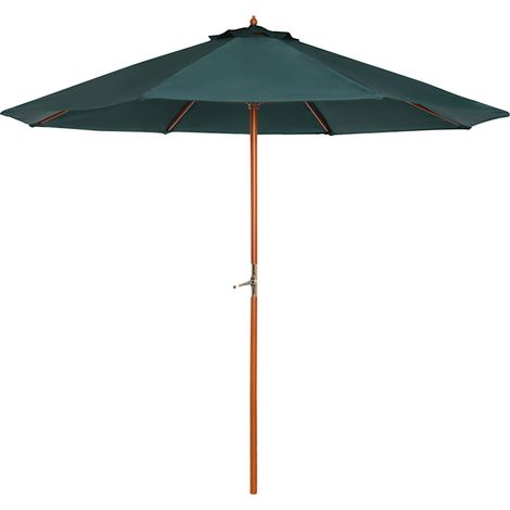 Ombrellone da giardino in legno 2,7 m verde scuro HOMVRA (1/5)