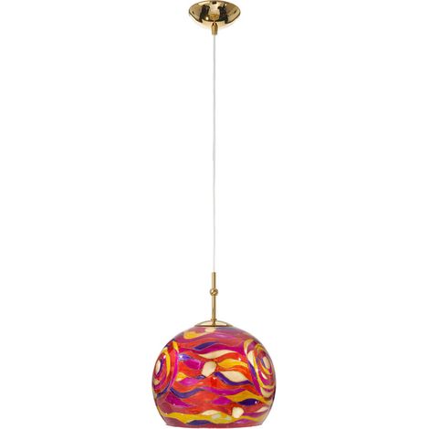 Kolarz LUNA Plafonnier Suspension Dôme en Verre Or 24 Carats