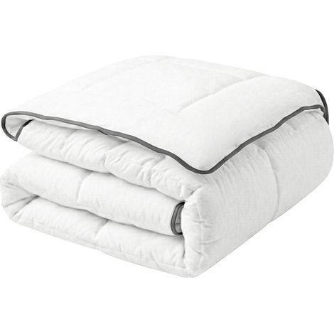 Piumino 4 Stagioni Doppio Strato in Cotone di Japara e Poliestere Anallergico 220 x 240 cm Howerla