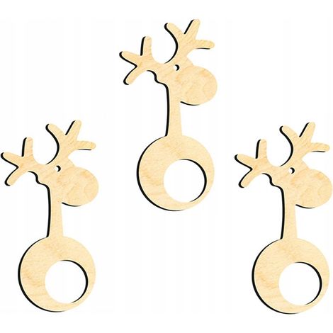 Weihnachtsbaumschmuck aus Holz Z22 3-tlg. (1/3)