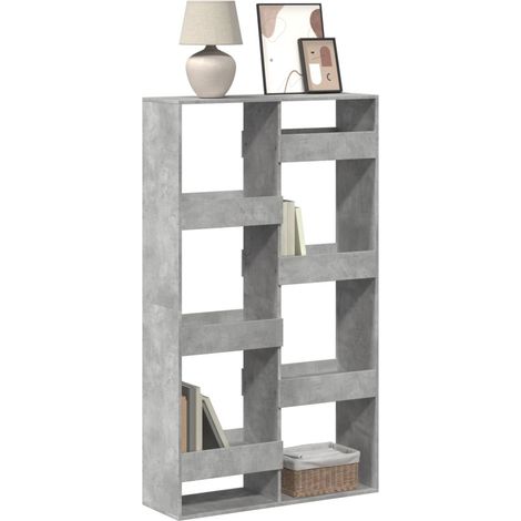 vidaXL Libreria Grigio Cemento 100x33x175 cm in Legno Multistrato
