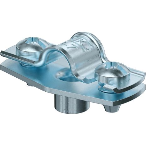 OBO Bettermann Abrazadera de distancia con conexión roscada M6 6-7mm acero cincado galvánicamente, 1362406
