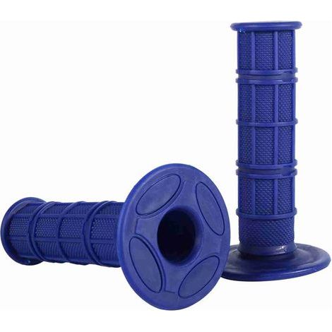 Poignées souples en silicone 22 mm 7/8 po pour guidon de moto tout-terrain Bleu (1/5)