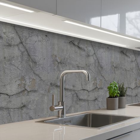 Kitchen Splashback Old - Concrete - Wall 200x60 cm (1/5)