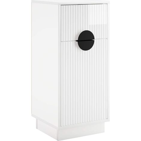 Sideboard VENRAY High Gloss White 35 x 33 x 77.5 cm vidaXL (1/5)