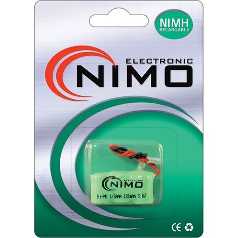 Batterie 3,6V 120mA Ni-Mh 1/3AAA Connecteur Universal