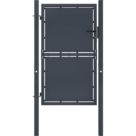 vidaXL Garden Gate Steel 100x175 cm Anthracite