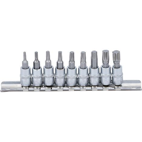 26 Torx-Steckschlüssel T20–T70, Chrom-Vanadium-Stahl, Längen 50–140 mm, für die mechanische Werkstatt (1/3)