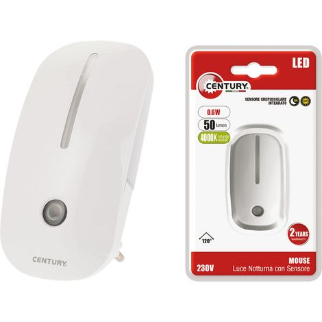 Luce a LED notturna mouse 0,6W CENTURY