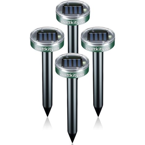 Répulsif Solaire Pour Taupes - 8 Pièces - Ultrasonique - Étanche IP44 - Pour Jardin Pelouse Cour Extérieur (1/5)