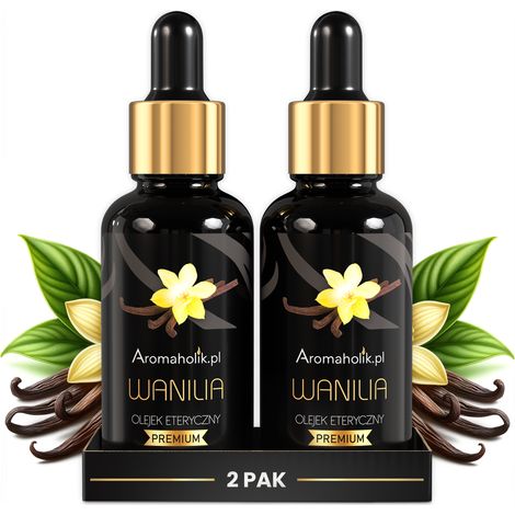 Aceite esencial de vainilla natural para difusor de velas 2 x 30 ml