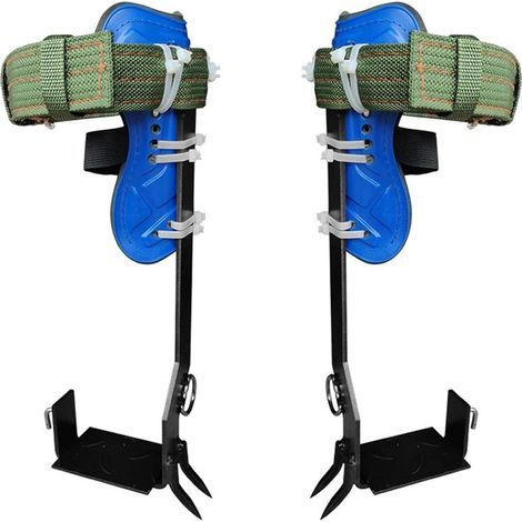 Kit d'escalade d'arbre – 2 pics en acier – Sangles en polyester résistantes – Pour maintien optimal en hauteur (1/5)