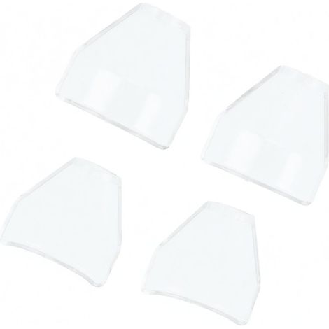 Lot de 4 protections pour outils rotatifs, en ABS transparent, anti-poussière, pour meuleuses et perceuses électriques, 18 mm (1/5)
