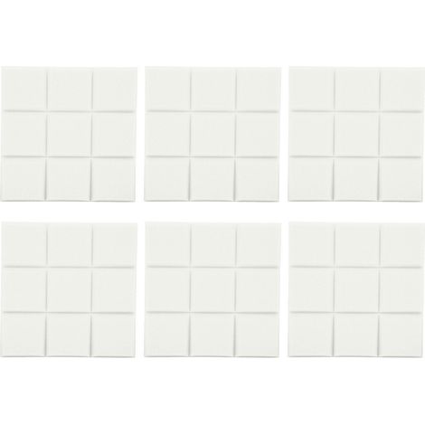 6 Panneaux Acoustiques Haute Densité Ignifuges - Absorption Sonore et Isolation (Blanc) (1/5)