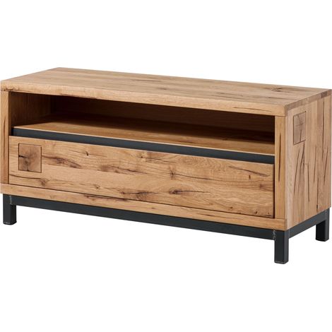 Meuble TV 120x40 Chêne sauvage huilé Bois naturel VILLANDERS 112