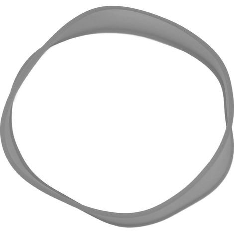 Guide de coupe de cheveux lavable en silicone gris pour une meilleure efficacité et une coupe de nuque efficace à domicile (1/5)