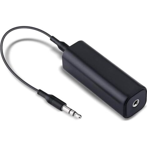 Filtre anti-parasites audio 3,5 mm, isoler boucle de masse pour systèmes stéréo domestiques/auto/informatiques