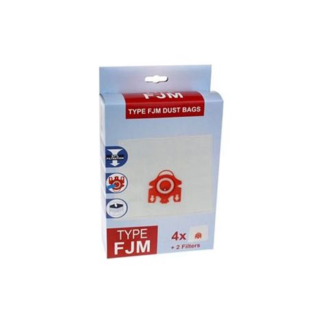 Lot de 4 pack de 4 sacs + 2 filtres FJM pour Aspirateur compatibles Miele serie S2 à S7 - 9917710 (1/4)