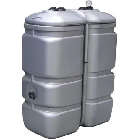 Cuve de stockage gasoil PEHD 750L double paroi – Traitement anti-UV – Détecteur de fuite et jauge inclus – Pour intérieur et extérieur sous abri – Schutz