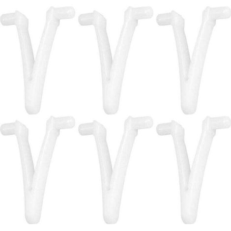 6pcs Piscine d'approvisionnement Papillon v Clip pour Piscine Spa Brosse Feuille râteau Feuille Skimmer tête d'aspirateur pour Nettoyage de Piscine (1/5)