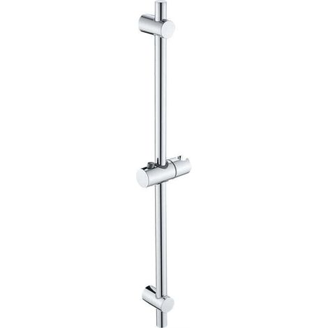 Barre de Douche Acier inoxydable Ensemble de Douche 68cm Avec Support de Douche Dimensions 68 x 2,2 cm, chromé (1/4)