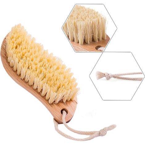Brosse de nettoyage en bois de hêtre, brosse naturelle résistante à la déformation, idéale pour la cuisine et la buanderie (1/5)
