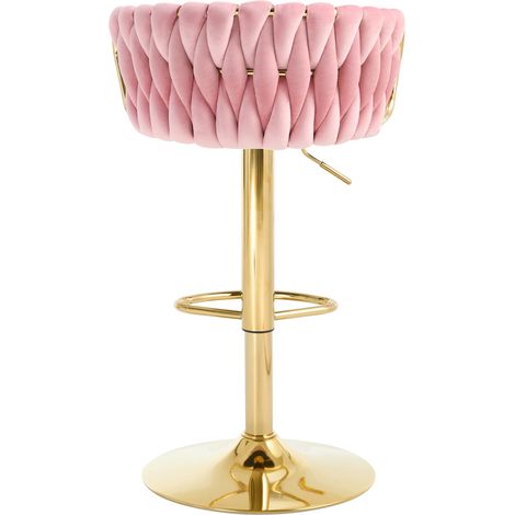 Élégant tabouret de bar, tabouret de table à coussin moelleux, siège confortable, chaise de cuisine, chaise de café (un seul tabouret de bar inclus) (1/5)