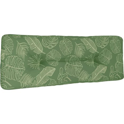 Maison Exclusive - Palettenkissen Blattmuster 120x40x12 cm Stoff