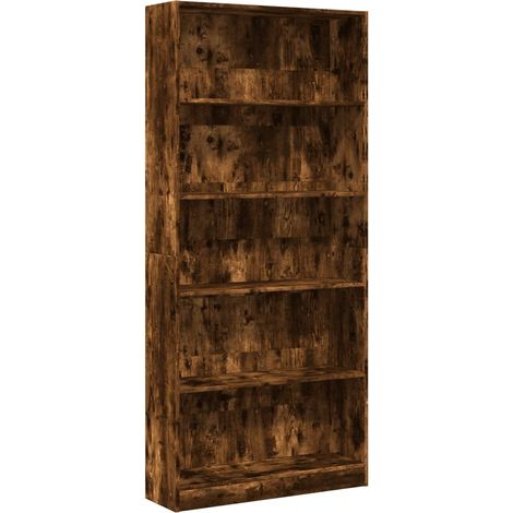 Maison Exclusive - Bibliothèque chêne fumé 80x24x176 cm bois d'ingénierie
