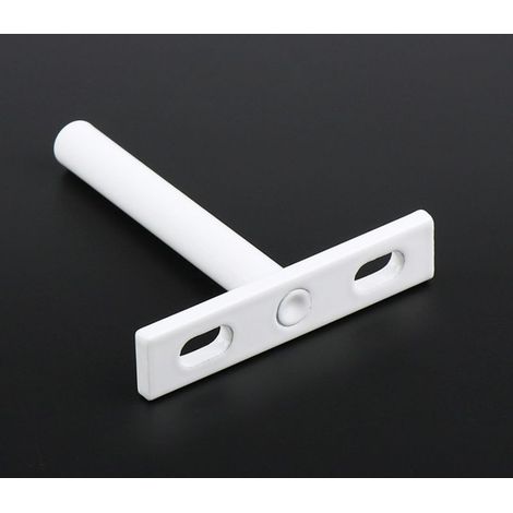 Supports d'étagère flottante 124 mm, fixation invisible, bois (blanc) - Online Store (1/5)