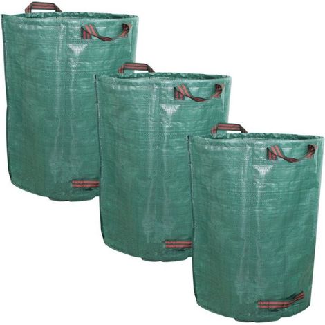 Set mit 3 160-Liter-Müllsäcken aus PP 150 g/m², selbsttragend